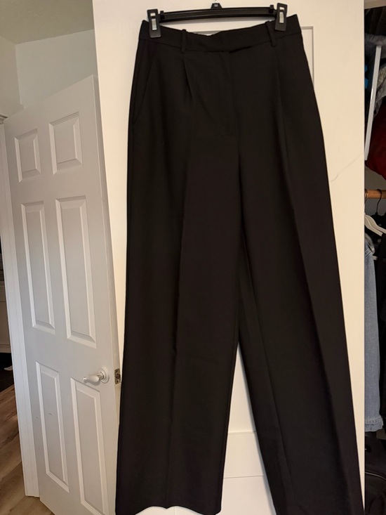 Zara Pants - Zara Black Wide-Leg High-Rise Trousers